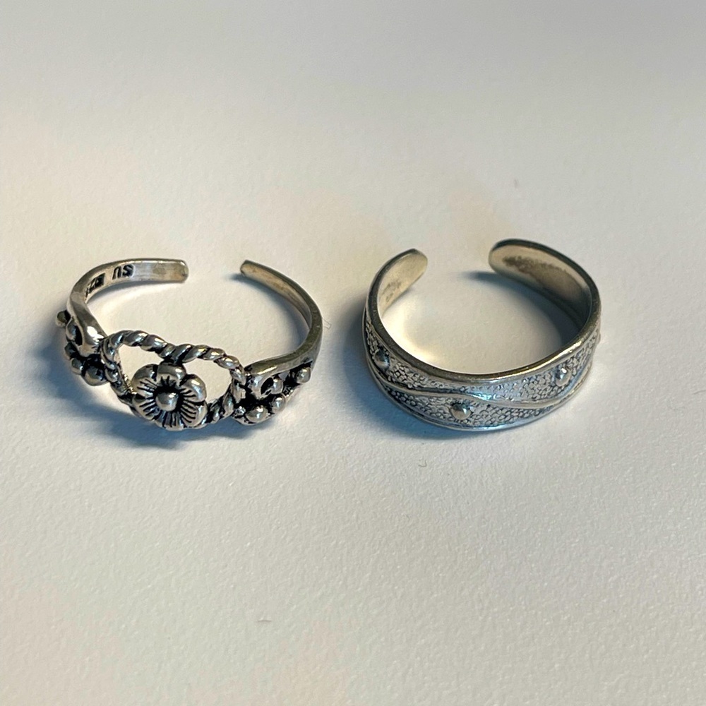 Toe ring set 925 sterling